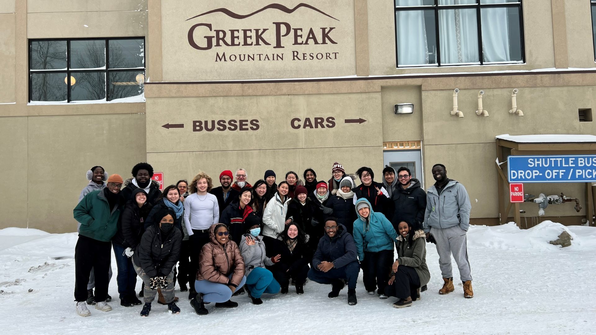 Office of DEI visits Greek Peak Greek Peak ski trip