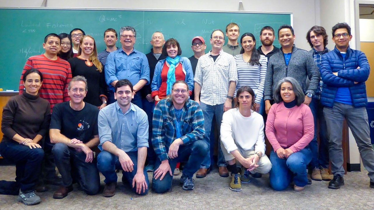 Group photo in classroom