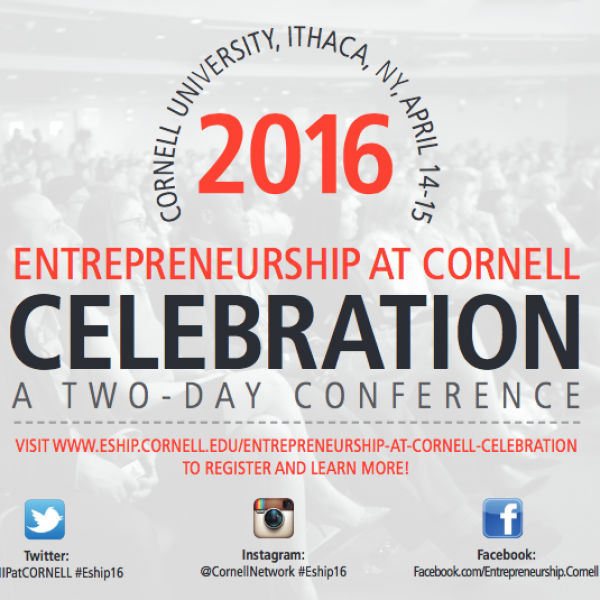 Entrepreneurship at Cornell poster