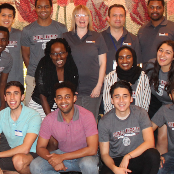 photo of students and faculty at Tapia conference 2017