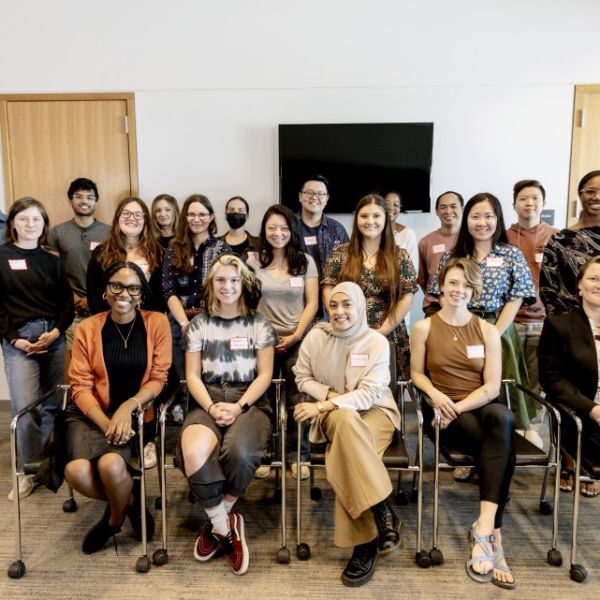 Serge Petchenyi/Cornell University. Members of the Advanced Graduate Teaching Cohort, formed by graduate students Kim Webb and Rink Tacoma-Fogal.