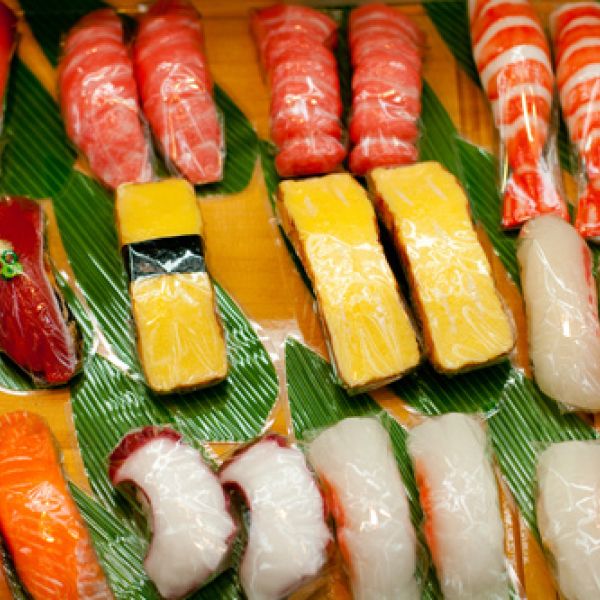 photo of fake sushi
