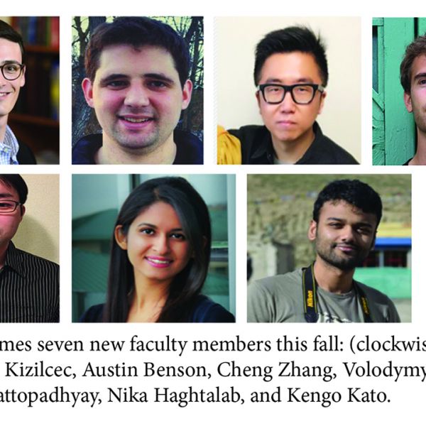 headshots of seven new CIS faculty