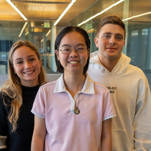The Quarantine Buddy team: Jordyn Goldzweig, Alisa Lai, Sam Brickman