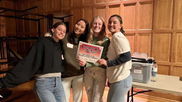 A color photo of the winning team from left to right: Adi Carmel, Jasmine Herrara, Rachael Adelson, and Christine Chau.